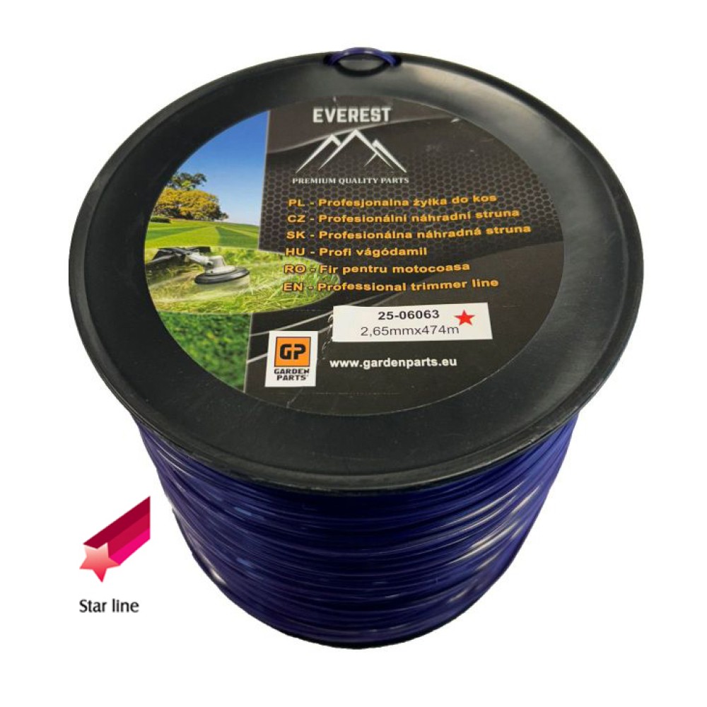 ŻYŁKA TNĄCA GWIAZDKA 2,65mm 474M FIOLET PROFESIONALNA EVEREST