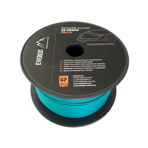PRZEWÓD OGRANICZAJĄCY WZMOCNIONY TCCA/PE 3,4mm 250m EVEREST
