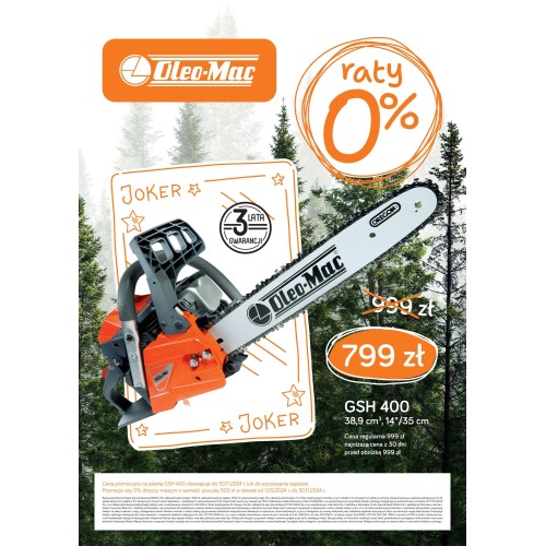 Pilarka łańcuchowa Oleo-Mac GSH 400 -14