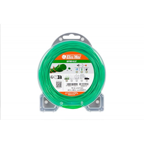 Żyłka tnąca Oleo-Mac 2,0/15 m spirale, blister