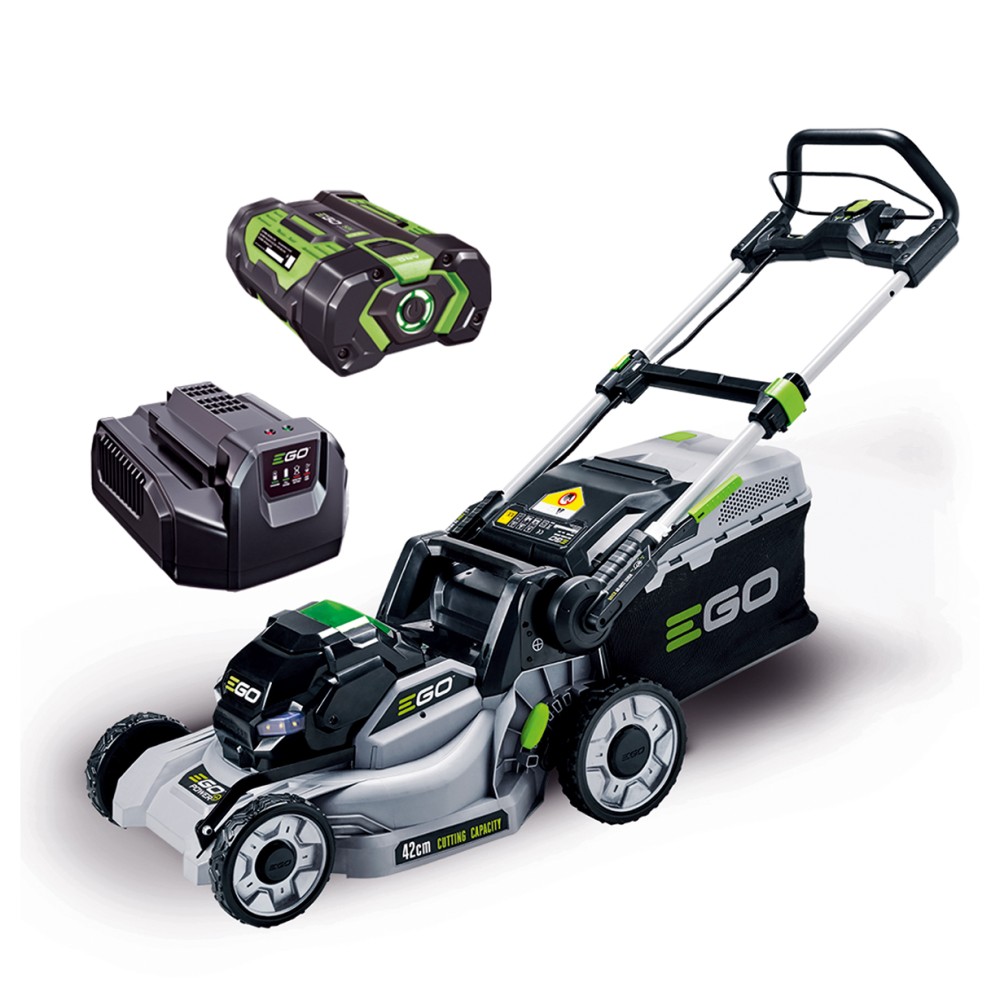 Kosiarka akumulatorowa EGO 42 cm bez napędu  - zestaw z akumulatorem 2,5 Ah i ładowarką