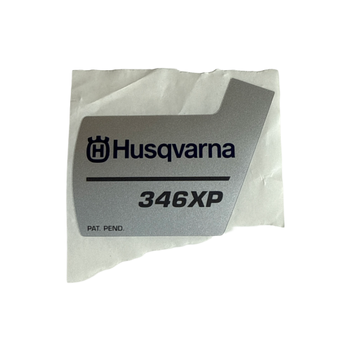 Oryginalna naklejka pokrywy rozrusznika do pilarki Husqvarna 346XP 537 37 05-04