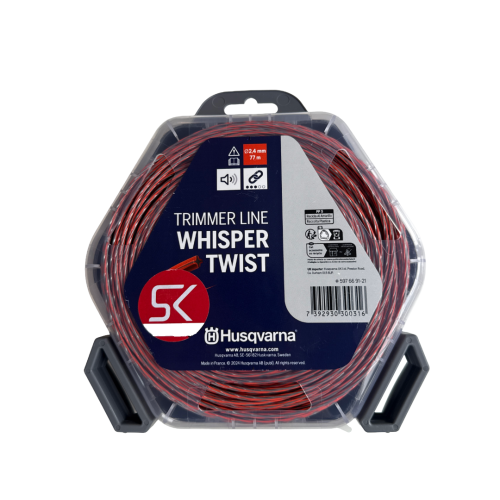 Oryginalna żyłka tnąca Husqvarna WHISPER TWIST 2,4 mm x 77 m 597 66 91-21