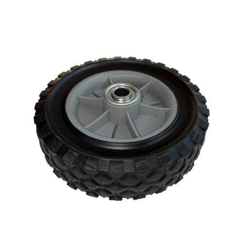 Uniwersalne koło plastikowe do kosiarek z gumową oponą łożyskowane 150 mm