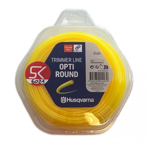 Żyłka tnąca do podkaszarek i kos Husqvarna OPTI ROUND 2,7 mm / 70 m