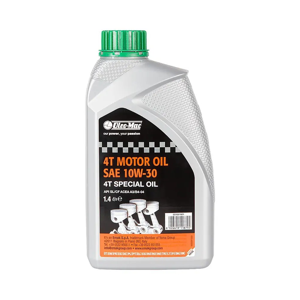Olej do kosiarek i agregatów SAE 10W30 Oleo-Mac 1,4 l